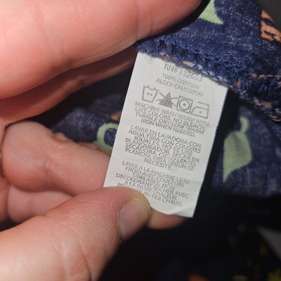 Zoe + Chloe Thanksgiving Scrubs Top Shirt XS Blue Orange Owl Turkey Pilgrim Pie - Picture 6 of 8